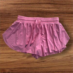 Liberty Pro Girls Pink Layered Running Shorts Elastic Waist Drawstring Size XXL